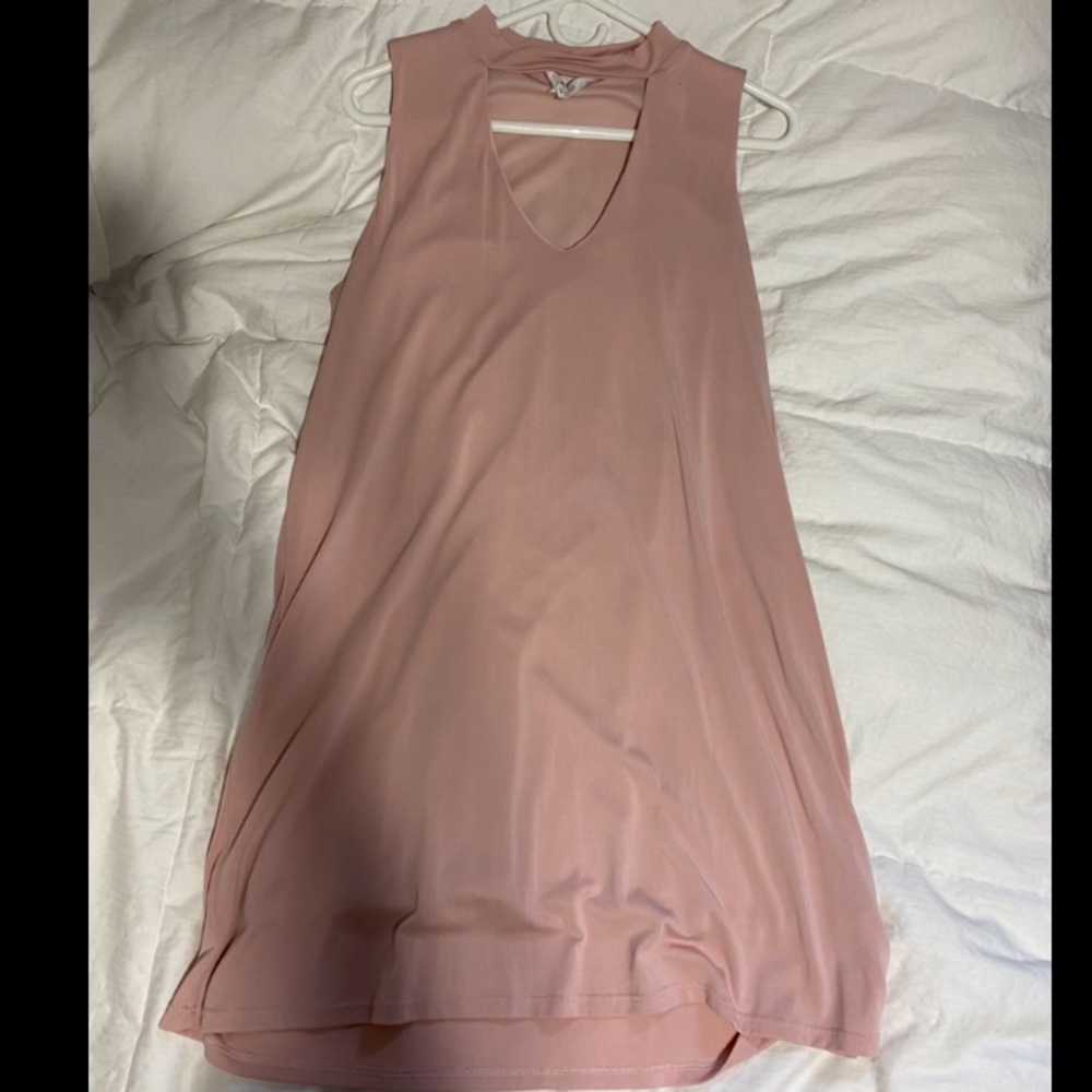 Light pink mini dress